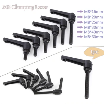 

1PC M8 Clamping Lever Machinery Adjustable Handle Locking External Male Thread Knob