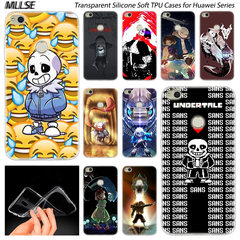 

Hot Undertale Sans Soft Silicone Case for Huawei NOVA 3 3i 4 Honor 7A Pro 7S 6X 7X 8X 8 9 10 Lite Play View 20 Fashion Cover