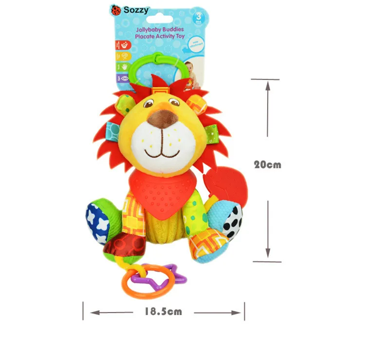 Новое поступление плюшевая игрушка для малыша детские погремушки игрушки Животные тянуть колокол Плюшевые игрушки успокаивать младенцев куклы SZ19