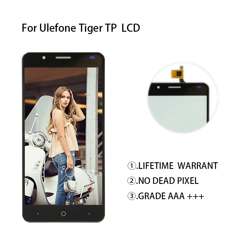 Для Ulefone Тигр ЖК дисплей сенсорный экран дигитайзер сборка для Телефон Запчасти