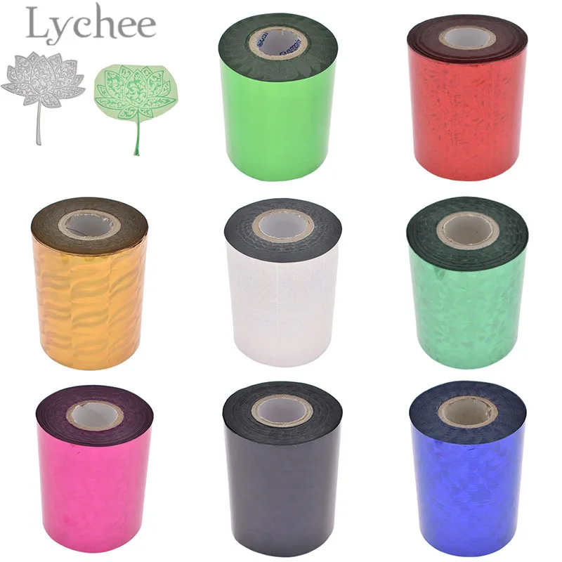 5pcs A4 Hot Stamping Foil Paper Multicolor Cards DIY Crafts Material Handmade