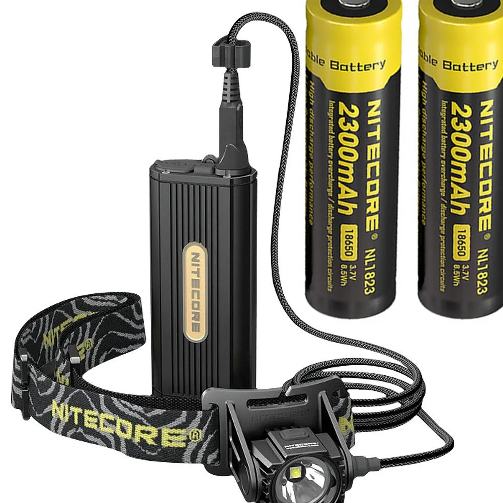 

NITECORE HC70 Head Light CREE XM-L2 U2 LED max 1000LM beam distance 182 meter rechargeable headlight outdoor headlamp + battery