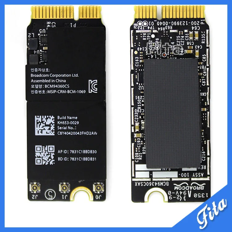 

Airport Wireless Wifi Bluetooth Card for Macbook Pro BCM94360CSAX 802.11AC BT 4.0 RMBP 653-0029 Retina A1502 13" 15" Year 2013