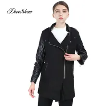 Голуби шоу бренда Дизайн зимнее пальто Для женщин теплая хлопковая стеганая Шерстяное Пальто Длинные Для женщин кашемировое пальто в европейском стиле модная куртка верхняя одежда