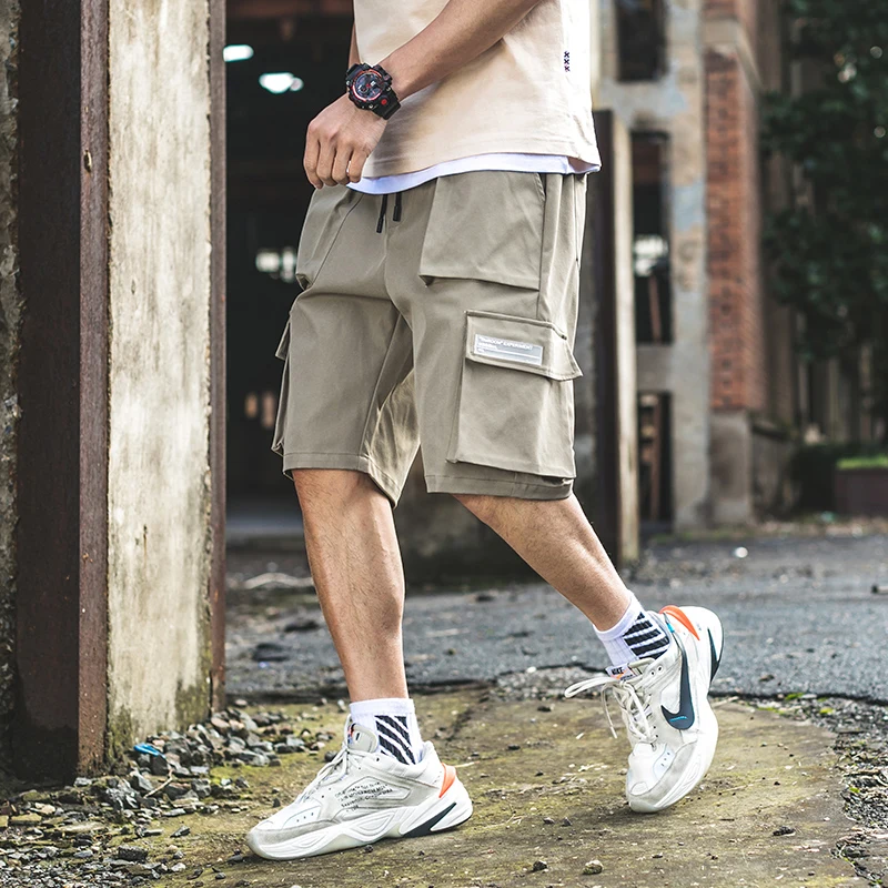 Мужские шорты спортивные хип-хоп Уличная летняя Военная хлопковая мужские бермуды цветные мужские цветные шорты