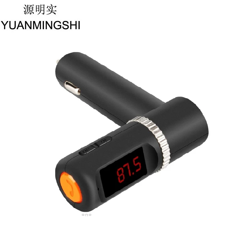 YUANMINGSHI Bluetooth громкой связи двойной зарядное устройство USB+ Автомобильный fm-передатчик и USB Чтение Поддержка Громкая связь и MP3 плеер