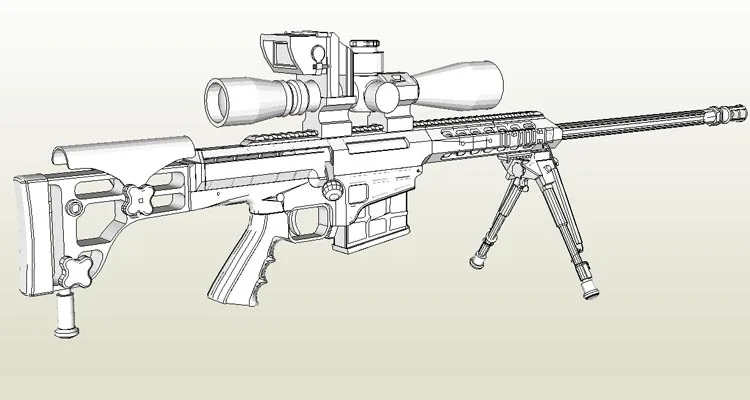 98B Снайпер шаг антитеррористический элита ручной работы DIY 3D бумажная модель игрушки