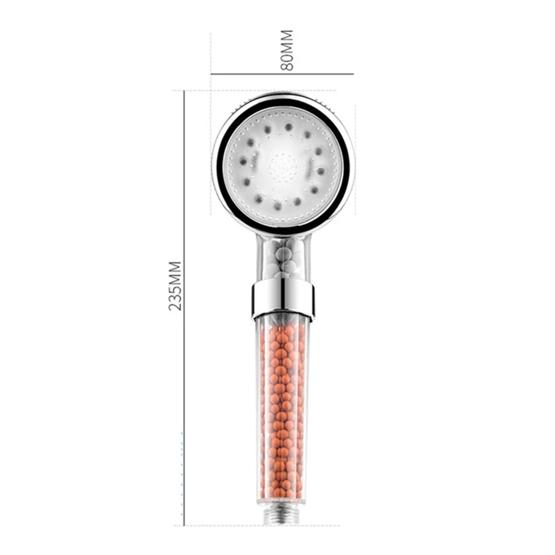 Hongdec контроль температуры 3 цвета спа ионный фильтр светодиодный ручной насадка для душа удаляет примеси