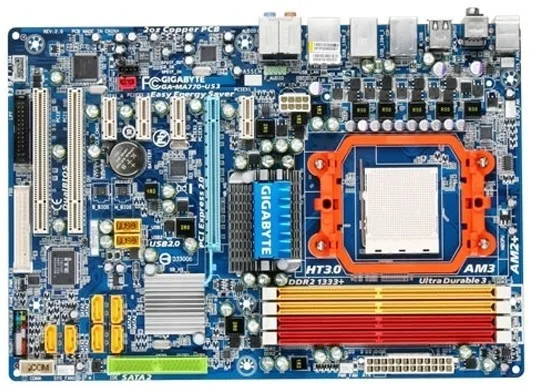 

Ga-ma770-us3 MA770-US3 2.0 5 solid am3 DDR2 Desktop board well tested working