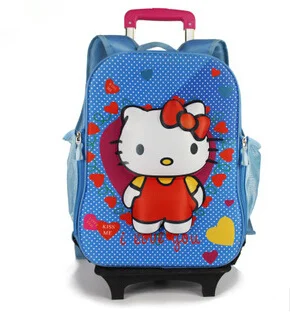 Bolsos de escuela Pig bolsas gatito, niños mochila con ruedas equipaje de la carretilla adolescentes Mochilas escolares para works|luggage trolley bagbags news - AliExpress