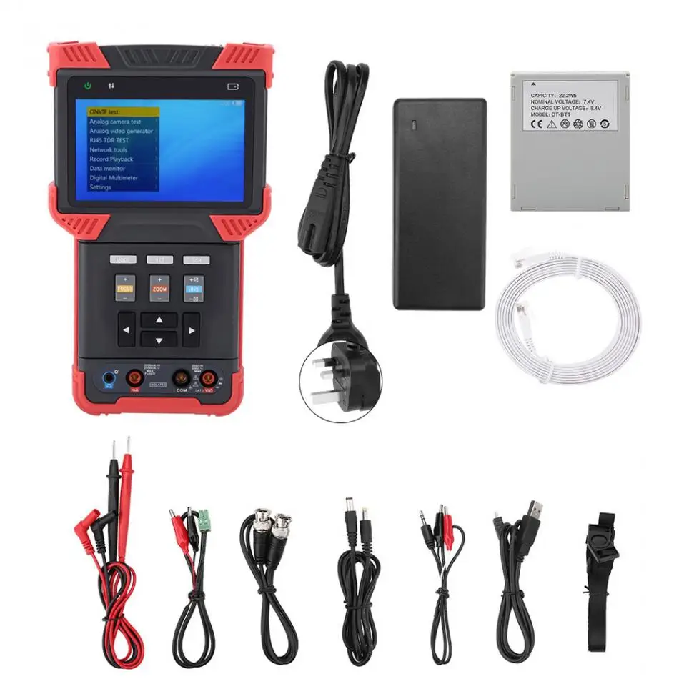 DT-T73 IP CCTV цифровой мультиметр Профессиональный 1080P Амперметр поддержка аналоговый/3.0CVI/TVI/AHD/AC100-240V тестер