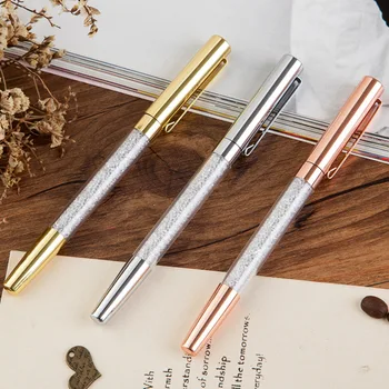

1 pcs Kawaii Colorful Diamond crystal pen Capsule Ball Pens BallPen Ballpoit Pens School Supplies boligrafos Korean Stationery