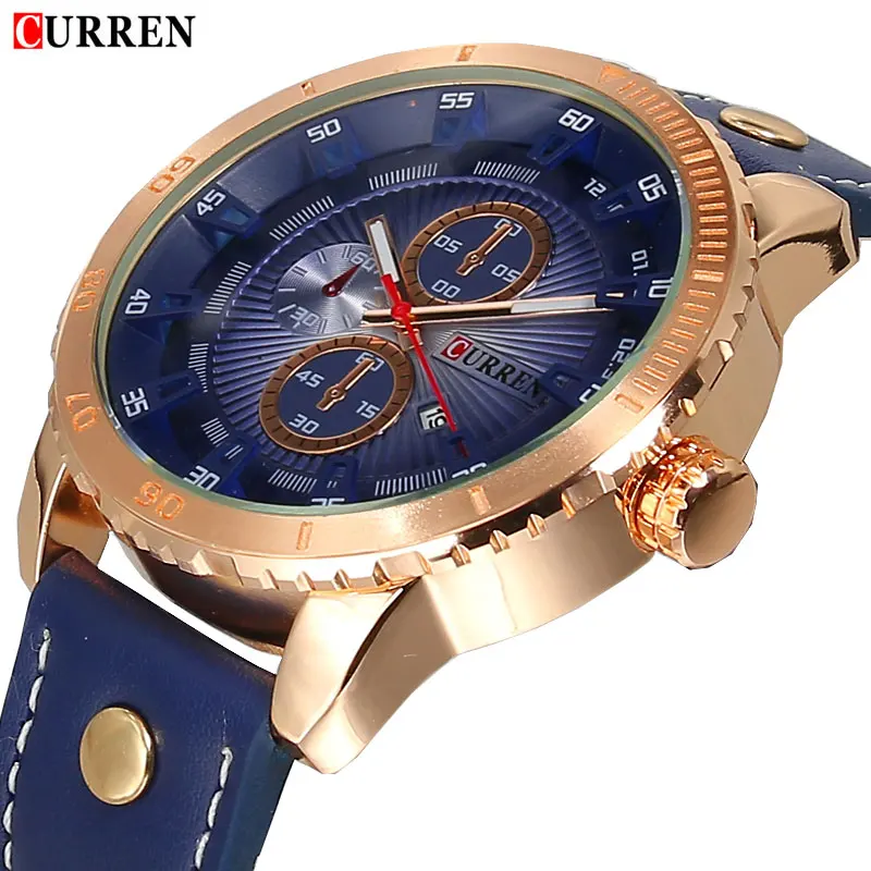 

2018 CURREN business watch watch men military Casual Mens Watches Top Brand Luxury quartz-watch Wristwatches relogio masculino