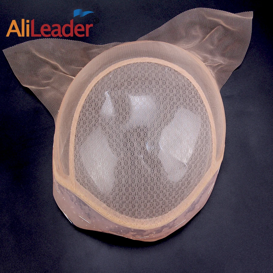 

Alileader Fashion Wig Caps For Making Wigs Silicone Lace Closure Wig Swiss Lace Cap For Wig Making Brown Color 1Pcs/Lot