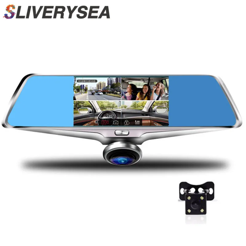 

SLIVERYSEA Panoramic Full HD 1080P Car DVR Rearview Mirror 360 Degree Camera Camera Camcorder Video Recorder #B1278