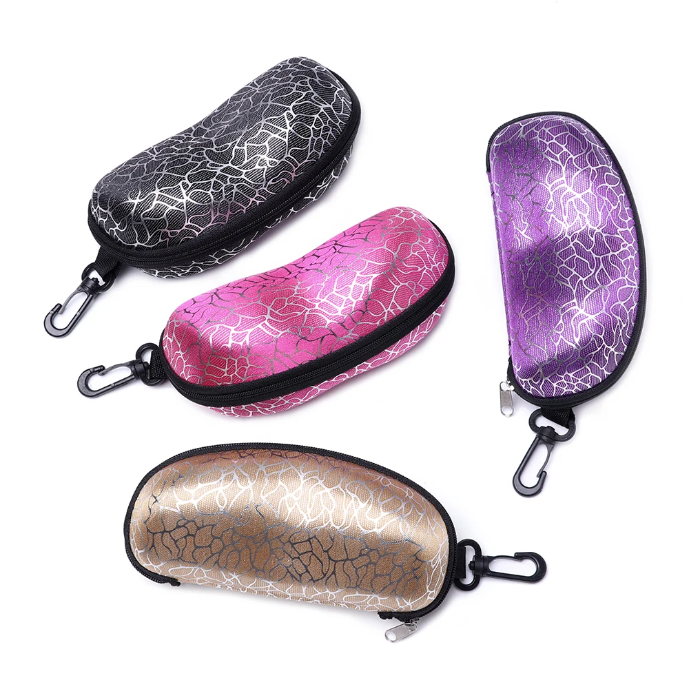 

1 Pcs Hot Sunglasses Box Eyewear Box Stone Pattern Zipper Closure Simple Style Portable EVA Glasses Protective Box