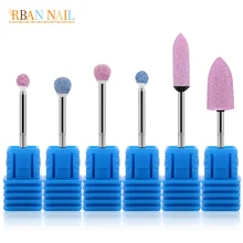 RBAN nail1 шт фрезы для ногтей керамические фрезы для полировки роторные заусенцы для кутикулы чистый Маникюр Электрические аксессуары инструмент
