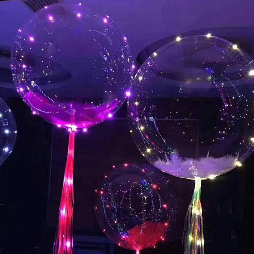 Забавные светящиеся Детские игрушки Детские светодиодный шар прозрачный Сияющий воздушный шар гирлянды гелиевые воздушные шары для вечеринок Свадьба Рождество