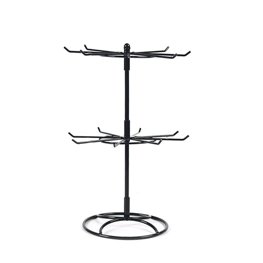 

Two Tiers Metal Jewelry Stands Earring Necklace Bracelet Display Rack Holder