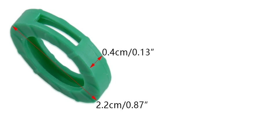 DWCX, новинка, 16 шт., разноцветные идентификационные силиконовые кольца для ключей, пустотелые колпачки, чехлы, ярлыки, идентификационные для автомобильных ключей общего размера