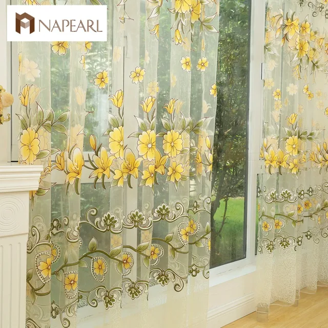 NAPEARL Fashion design moderno trasparente tende di tulle trattamenti di finestr NAPEARL Fashion design moderno trasparente tende di tulle trattamenti di finestr