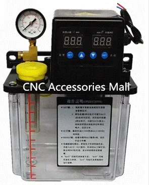 

1.5L Automatic Lubrication Pump 220v CNC Digital electronic Timer Oil Pump with pressure gauge For CNC router