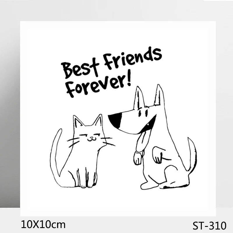 

AZSG Best Friend Forever Clear Stamps/Seals For DIY Scrapbooking/Card Making/Album Decorative Silicone Stamp Crafts