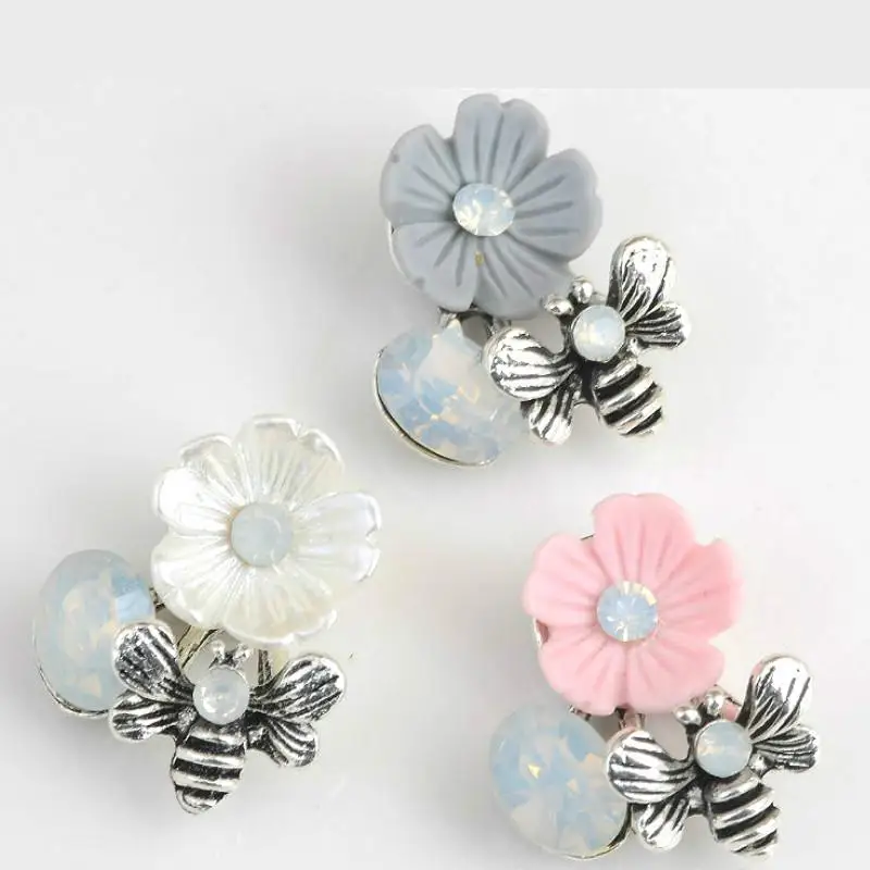 

10 Pieces Rhinestone Flower And Bees Accessories For Handmade Jewelry Making Supplies Diy Decorations Accessories Materials