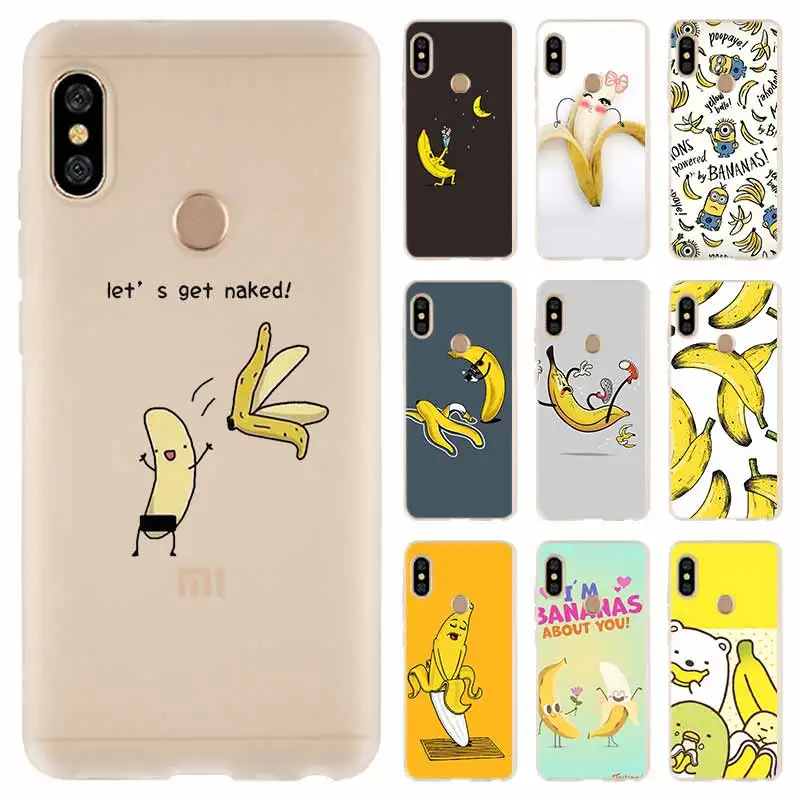 

Cover For Xiaomi Redmi Note 7 6 5 4 3 pro Case for Redmi 7a 6a s2 5a 5 Plus 4a 4x K20 Pro Cartoon Banana