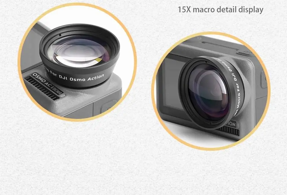 Новинка для DJI OSMO аксессуары для спортивной камеры 15X Zoom 180 градусов HD фотообъектив рыбий глаз аксессуары для спортивной камеры