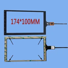 " дюймовый емкостный сенсорный экран для бортового DVD gps 174 мм* 100 мм