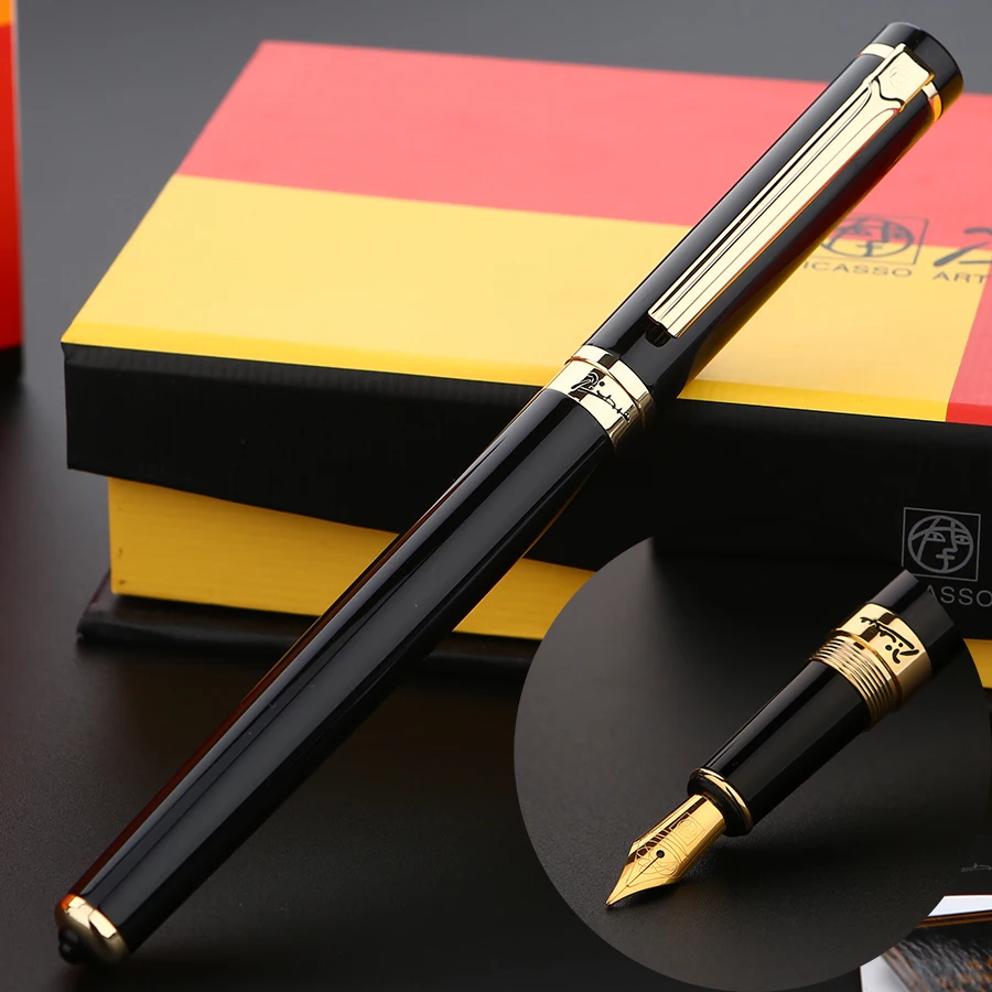 

Picasso Art Palace 908 Fountain Pen Ink Pen F 0.5mm Signning Pen Writing Calligraphy Pen Business Birthday Gift Box