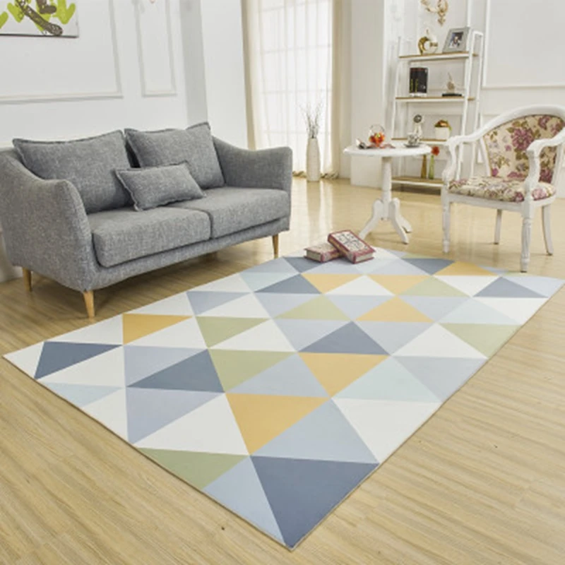 

Modern Simplicity Carpet The Sitting Room The Bedroom Tea Table Rugs Non-slip Mats Geometric Patterns Carpets 40x60cm
