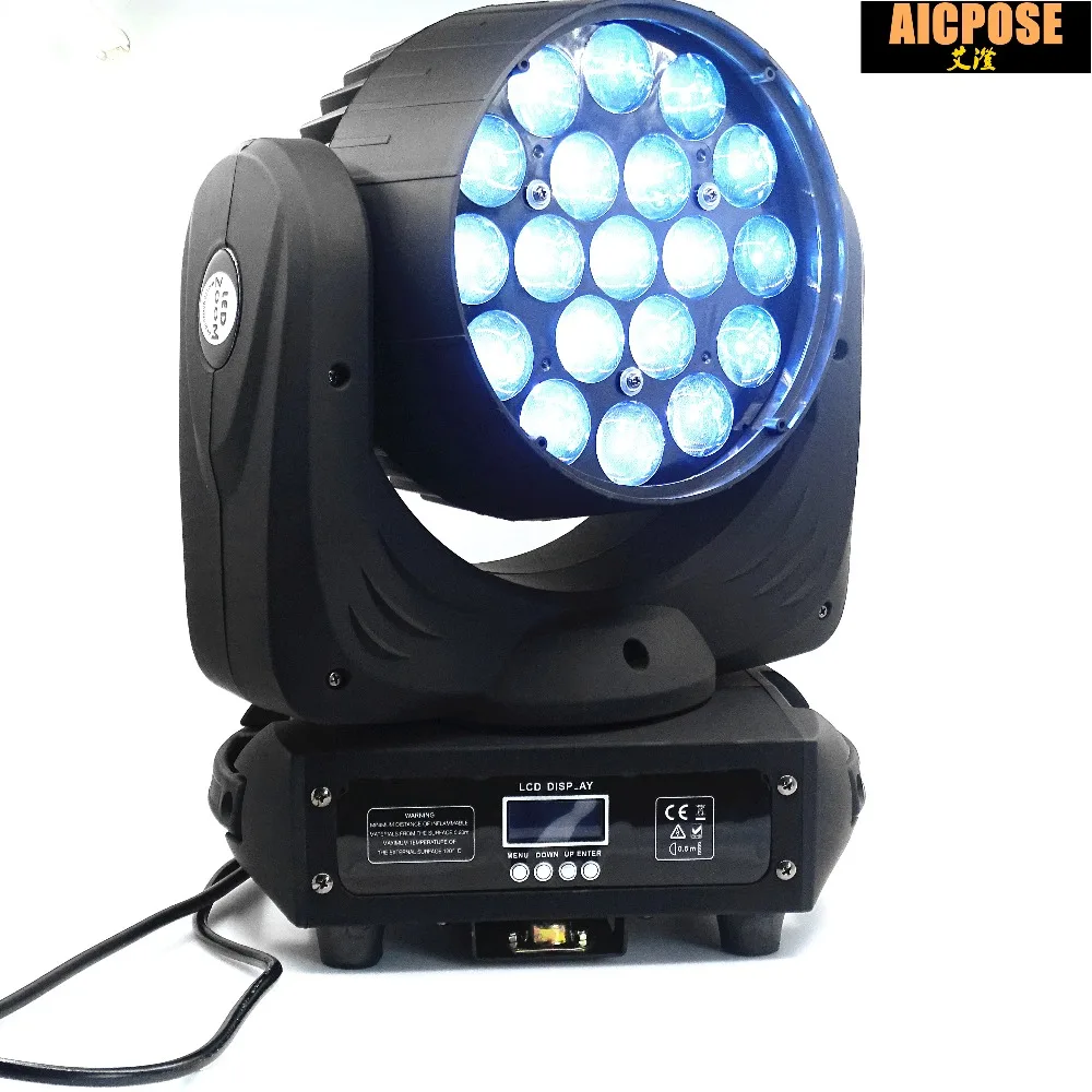 24 шт./лот 19x15 Вт светодиодный RGBW 4in1 стирка/Увеличить Свет DMX512 движущихся головного света профессиональный шоу Этап свет 19*15 Вт светодиодный