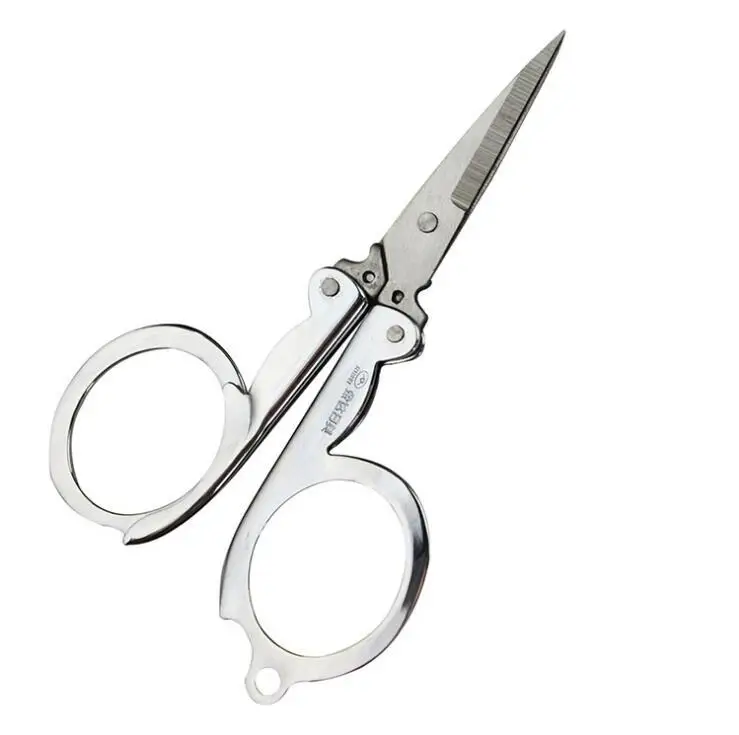 wholesale Rimei full stainless steel student folding scissors household