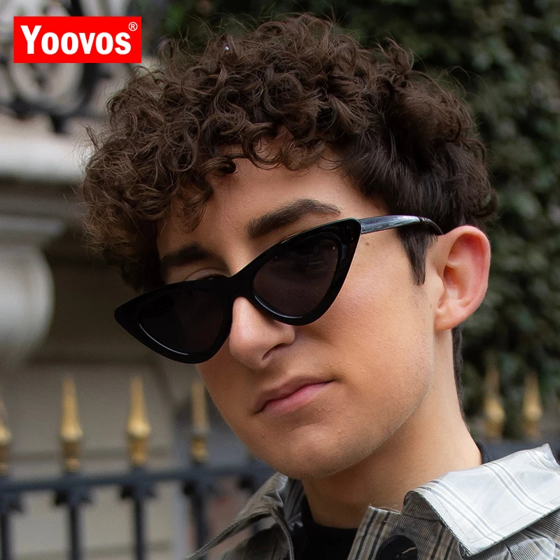 

Yoovos 2019 Cat Eye Sunglasses Women/Men Classic Simple Sun Glasses Shopping Lunette De Soleil Femme Oculos Feminino UV400