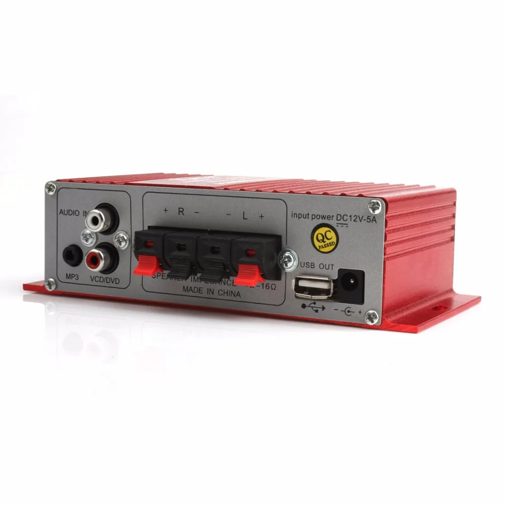 Автомобильный усилитель мощности MA 180 Hi Fi Mini USB 12 В 2 канала режим стереозвука