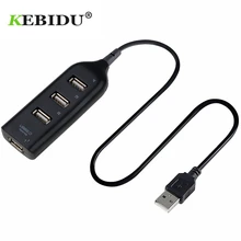 Kebidu USB 2,0 адаптер usb-хаб мини Hi-Скорость 4-Порты и разъёмы разветвитель для портативных ПК Тетрадь приемник Компьютерная периферия аксессуары