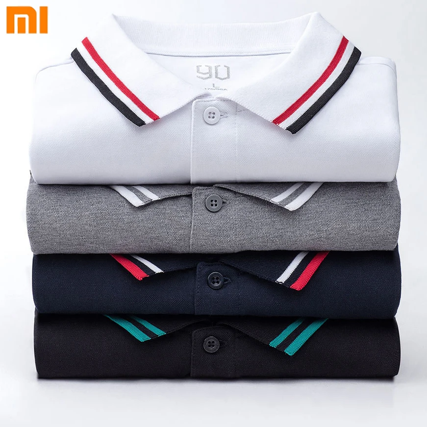 

Xiaomi 90Fun Male Polo Shirt Printing 95% Cotton Fashion Summer Short Sleeve T-Shirt For Men New Designer Homme tshirt