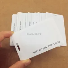 Длинный диапазон карточке бесконтактного считывания 125 кГц RFID/EM 1,8 мм Толщина карты с EM4200 чип раскладушка для контроля допуска двери системы