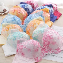 Кружевной тканый беспроводной бесшовный комплект нижнего белья, Женский комплект с бюстгальтером, тонкий сексуальный бюстгальтер пуш-ап 9610FC