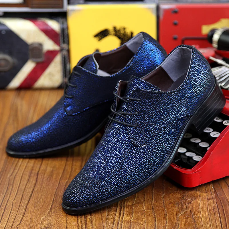 designer rhinestones leather shoes men italian fashion wedding party male footwear evening boy brogue dress oxford shoes for men (30)