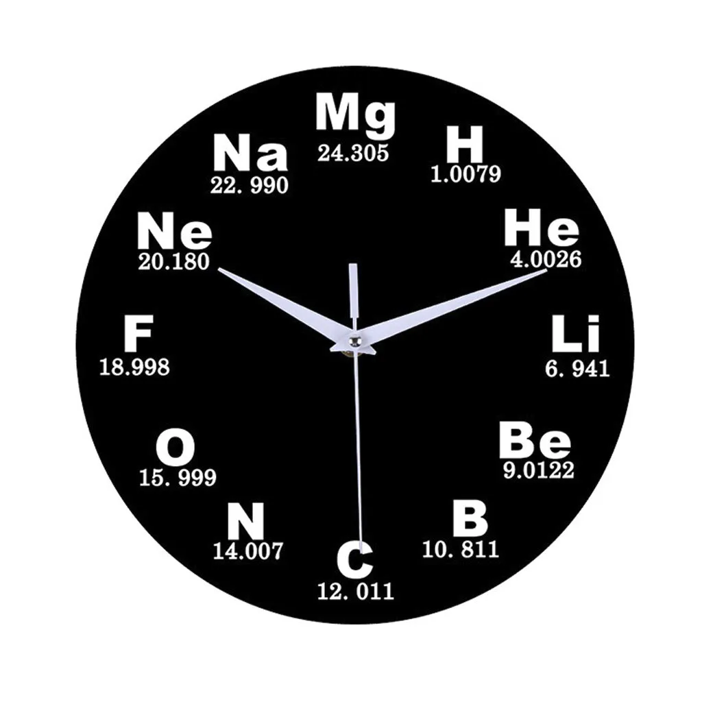 1 шт., химический элемент, таблица, Виниловая пластинка, настенные часы, химия, математика, формула, наука, настенные часы, гик, графический класс