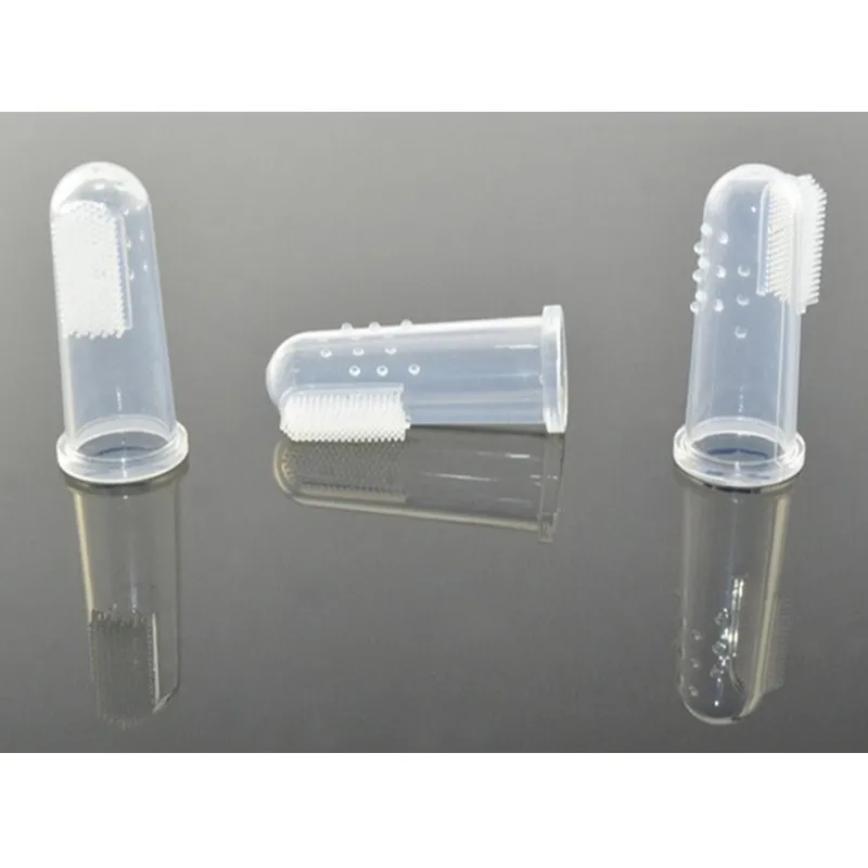 3Pcs New Soft Safe Baby Kids Fashion Baby Items Children Teeth Clear Massage Soft Silicone Baby Finger Toothbrush