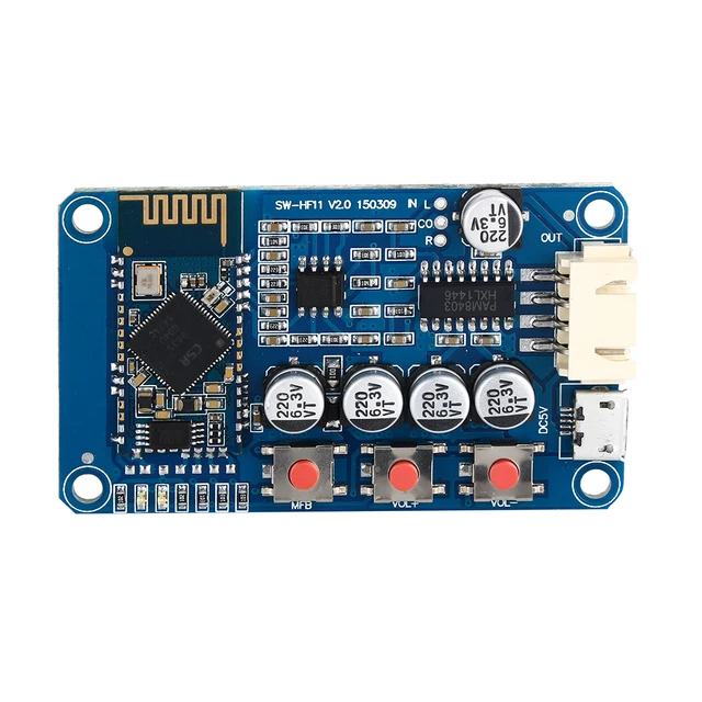 Bluetooth 4.0 Receiver Stereo Audio Amplifier Board Module