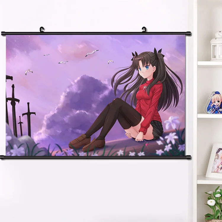 Японское аниме Fate/stay night Tohsaka Rin привлекательный косплей настенный плакат