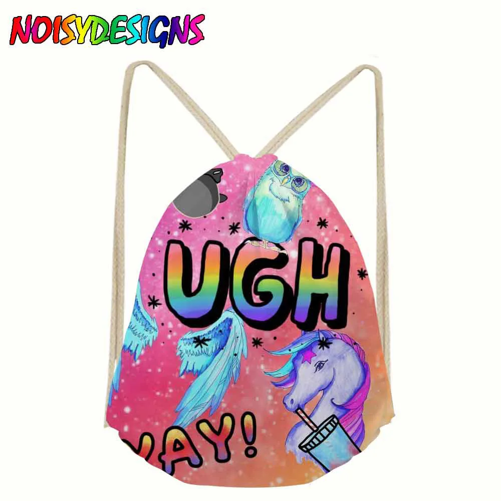 2018 Новый Для женщин рюкзак с единорогом 3D печати путешествия softback Для женщин mochila сумка-мешок для школы для девочек infantil Rainbow Unicorn