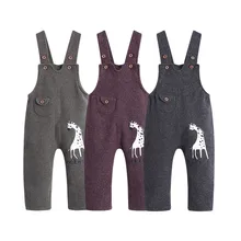 Весенне-осенний хлопковый комбинезон унисекс для новорожденных девочек, детские брюки-комбинезон на подтяжках для маленьких мальчиков, прямые штаны