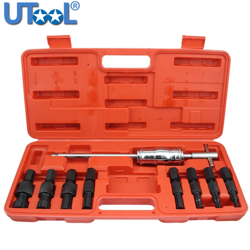 

9pc Blind Hole Kit Slide Hammer Pilot Internal Bearing Puller Bearing Extractor Removal Kit