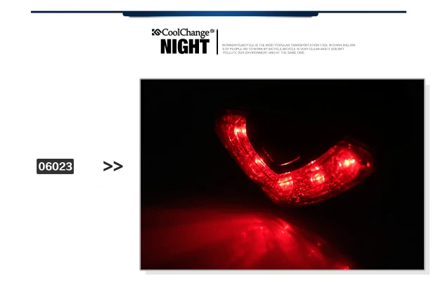 Discount Coolchange 5 LED Super Bright Rear Light Bicycle Red Lamp Flashlight Bike Taillight Cycling Led Light Mountain BikeAccessories 16
